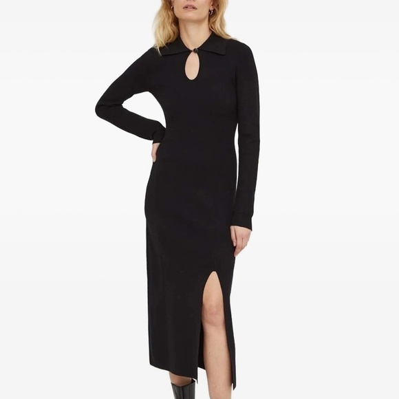 The Kooples Dresses & Skirts - 🖤🗝️ NWT The Kooples Keyhole Polo-Knit Midi Dress | Size 2 (M) | $385 Retail